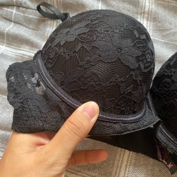 Secret Lace Black Fuchsia Bra - NWT - Picture 6 of 10